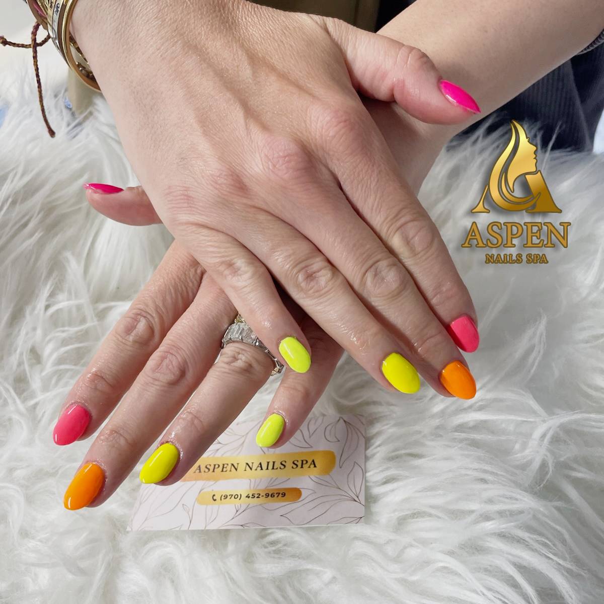 Aspen Nails Spa nail work in Aspen, Colorado